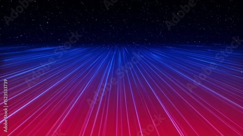  4K Vertical USA Stars Cascade Loop | Abstract Patriotic Independence Day Video