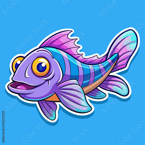 vector illustration of a fish