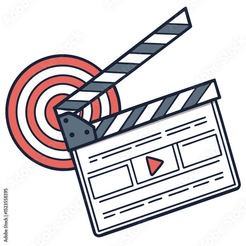Film clapperboard illustration