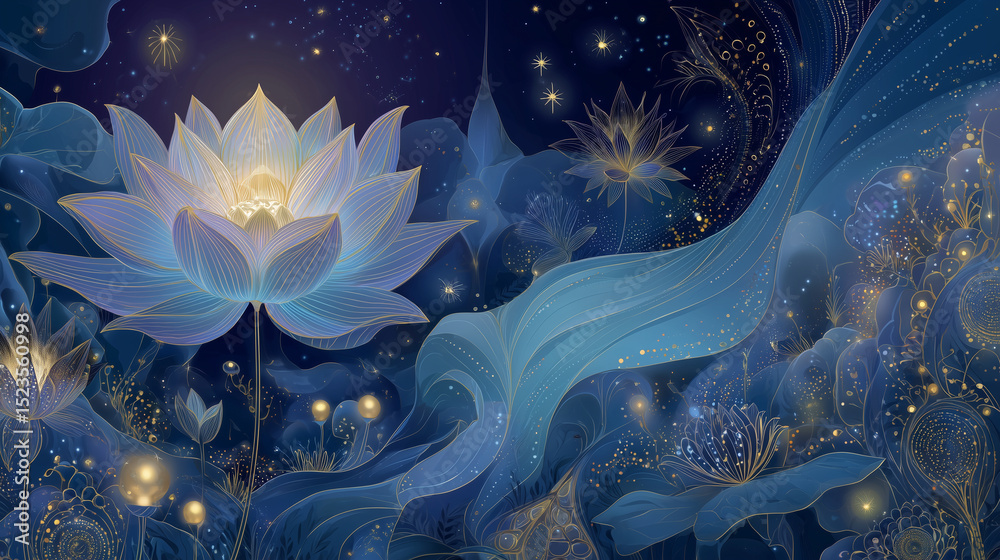 Obraz premium Spiritual and mystical beautiful background wallpaper