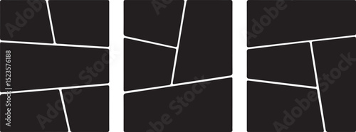 collage, template, frames, photo, pictures, design, layout, graphic, modern, minimal, black, white, 
