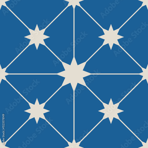 Blue and Aqua Floral Tile Pattern Set – Mediterranean Style Vector Design