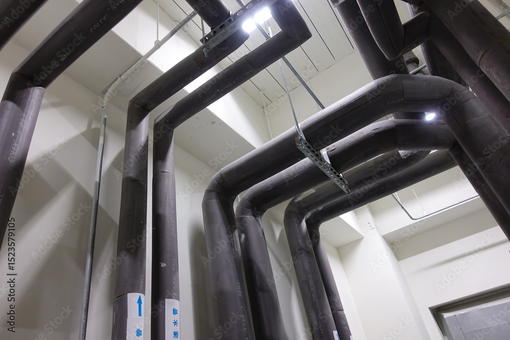 Obraz premium Chilled water pipe.