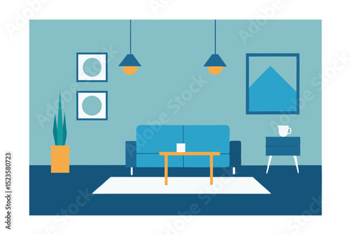 Modern Minimalist Living Room Interior Design Calm and Serene Space
