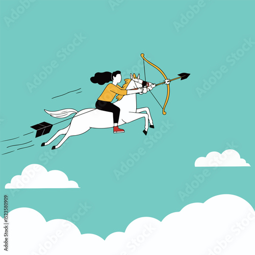 Archer on Horseback in the Sky