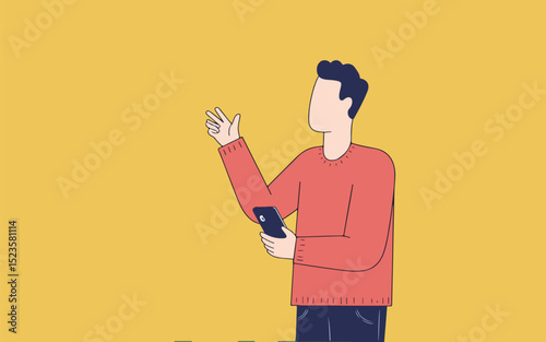 Man Holding Smartphone