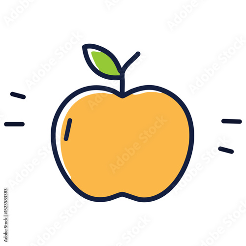 Apple  vector icon. 