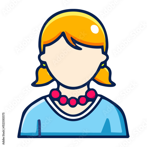 Child with Beaded Necklace 