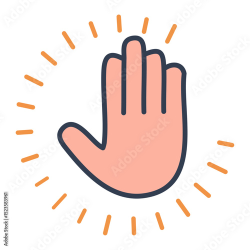 Hand icon. 
