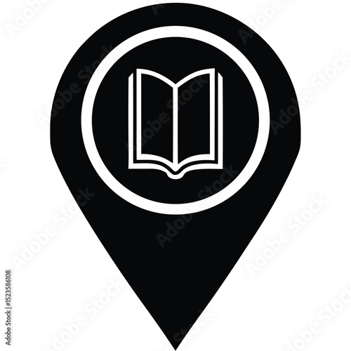tour guide element isolated route planner on white background