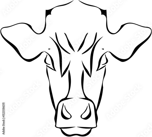 Cow head sign 
