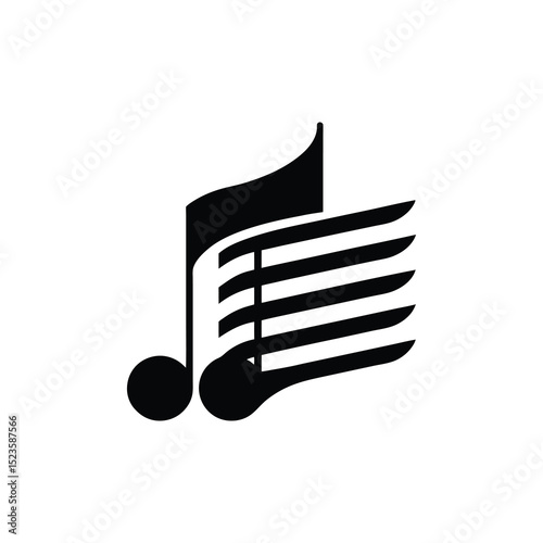 black music notes