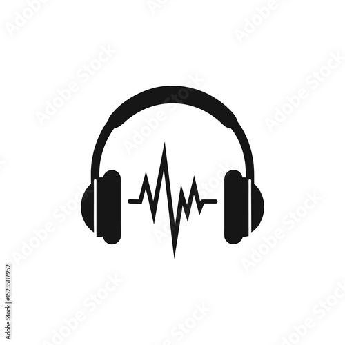 headphones icon vector illustration