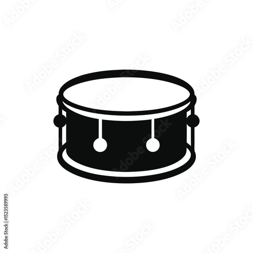 vector illustration of a drum