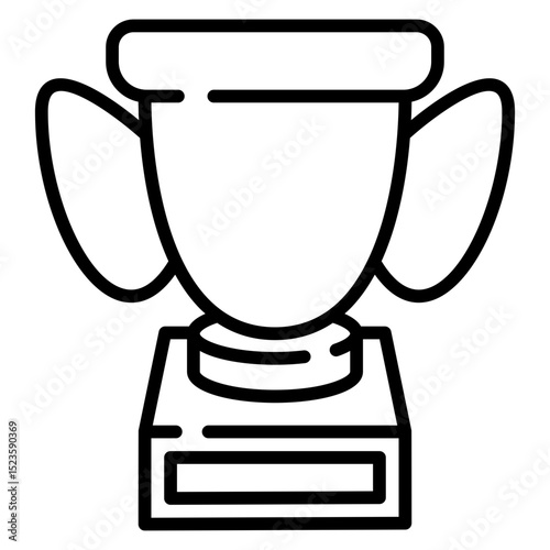Trophy line icon