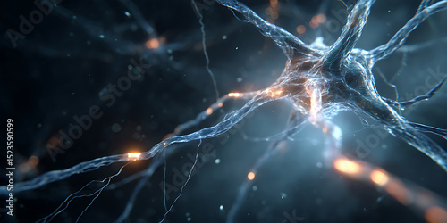 Stunning Neuron Connections Microscopic Cellular Network Visual