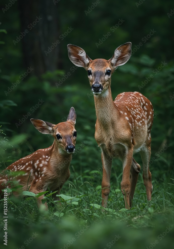 Adorable deer fawns wildlife animal nature forest mammal cute baby fawn deer Adorable deer fawns wildlife animal nature forest mammal cute baby fawn deer