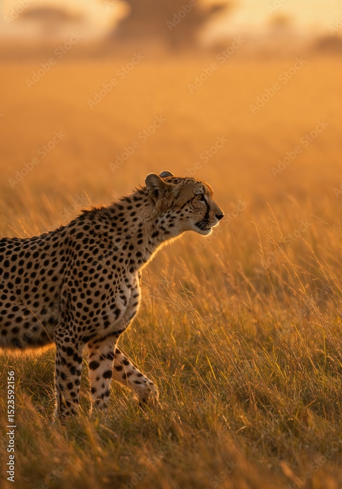 Obraz premium Cheetah predator wildlife animal feline safari mammal nature carnivore africa