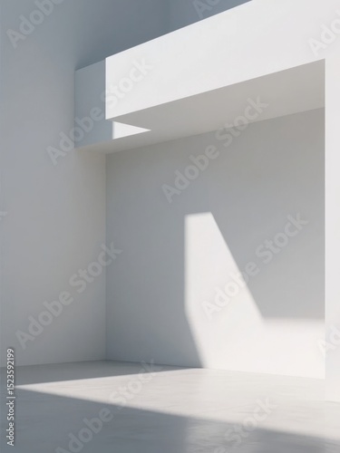 Minimalist Interior with Light and Shadow Play