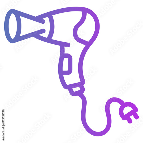 hair dryer Gradient icon