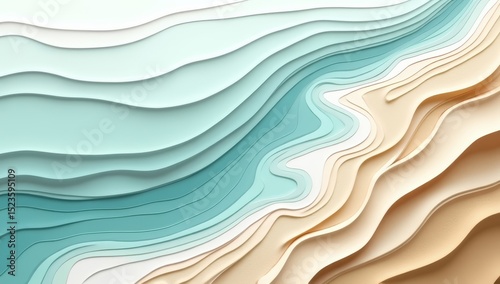 Creative texture of coastline