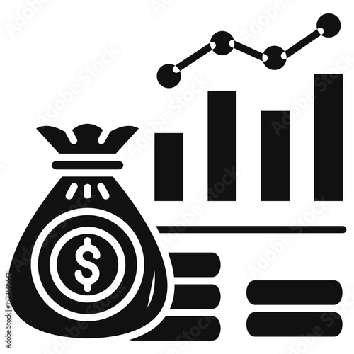 Revenue Glyph Icon