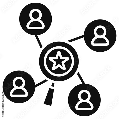 Human Resource Glyph Icon