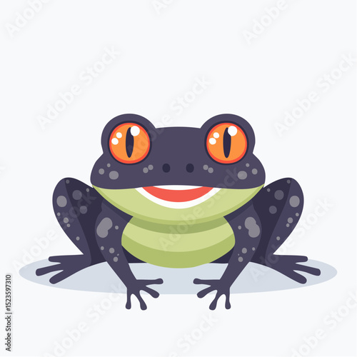 A creepy glowing-eyed toad, great for magical or haunted potion-themed designs