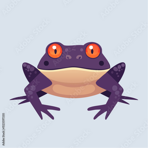 A creepy glowing-eyed toad, great for magical or haunted potion-themed designs