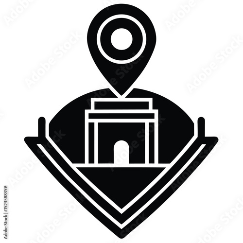 tour guide element isolated translation device on white background