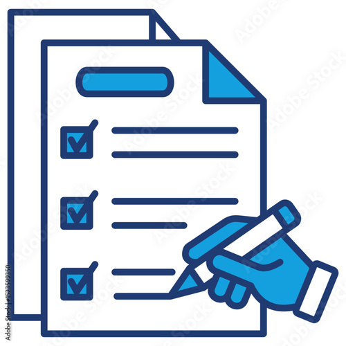 Survey Blue Icon