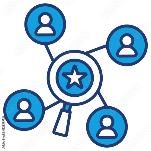 Human Resource Blue Icon