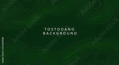 Abstract Green Topography Background Illustration