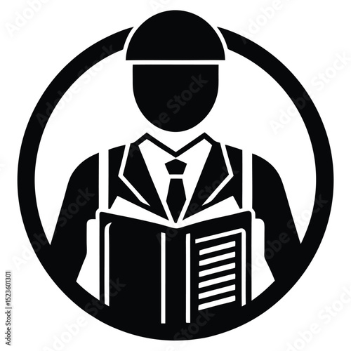 tour guide element isolated travel documents on white background