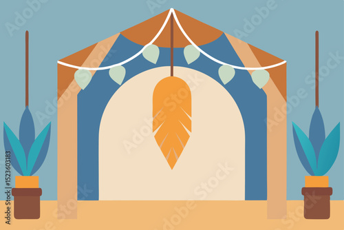 vector illustration of an umbrella