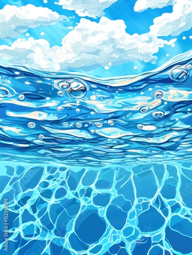 Underwater scene with sunlight (1)