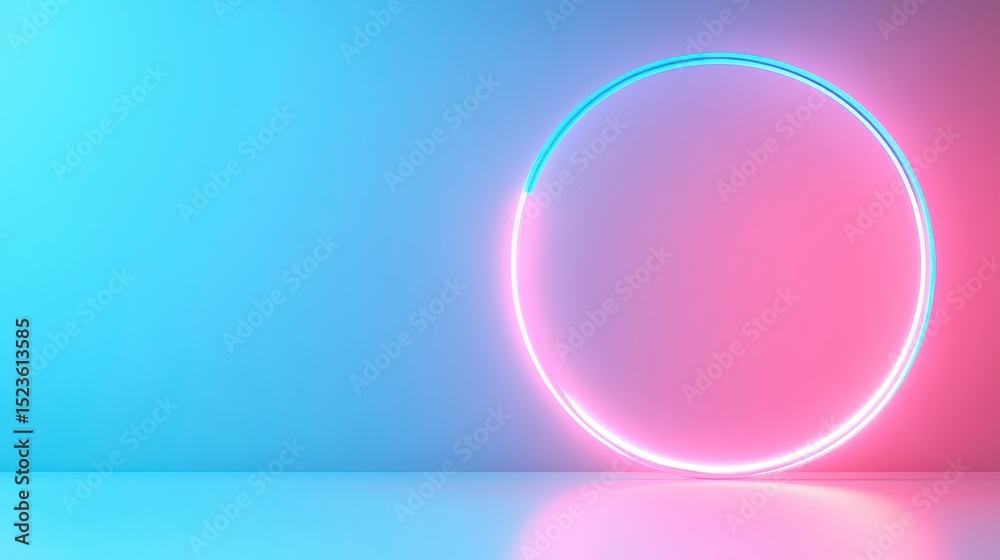 Obraz premium abstract blue pink light line curve. cut out.