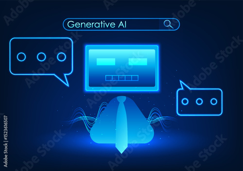 Generative AI technology, a robot that processes data to create new content, is an intelligent system that can learn, analyze and create new works efficiently, responding to users.