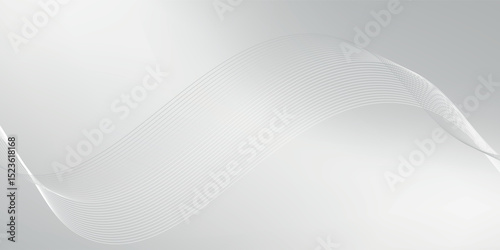 gray and white line and wave abstract background modern vector eps10