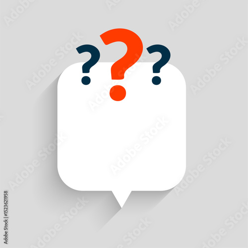 question mark sign for queries and FAQS with chat bubble