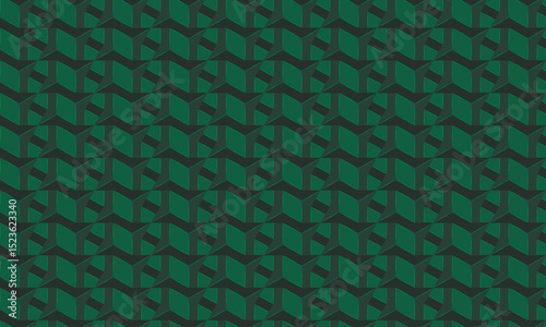 Green geometric pattern background, Download this modern green geometric pattern featuring a 3D illusion design. Ideal for wallpapers, graphic design, website backgrounds, and digital prints.