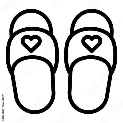sandals Line Icon