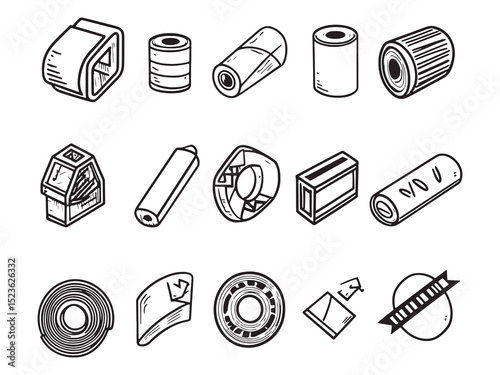 Erasing Tape Ultra Minimalist 2D Line Art
