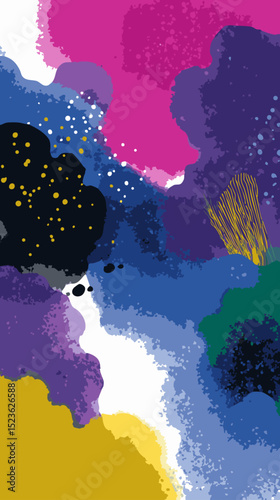 a vector art poster in watercolor style