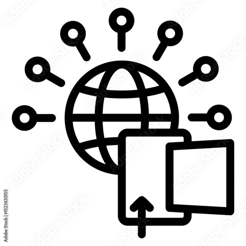 Export Gateway Outline Icon