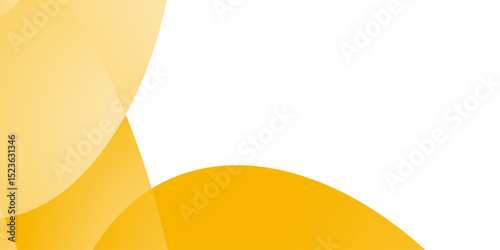Abstract shapes in yellow frame an area of white. The wavy shapes evoke a sense of motion.