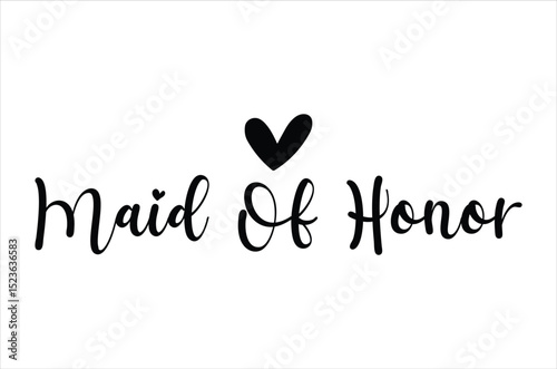 Maid of honor svg, Wedding svg png, Bride Typography Quotes, Funny Family Gift, Retro Wedding anniversary T shirt designs, marriage day vector, Cut file, Files for Cricut, silhouette 