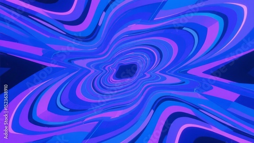 Vibrant Abstract Swirl in Blue and Purple Tones