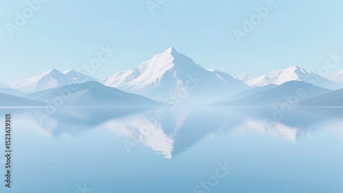 Serene Mountain Reflection in Calm Water