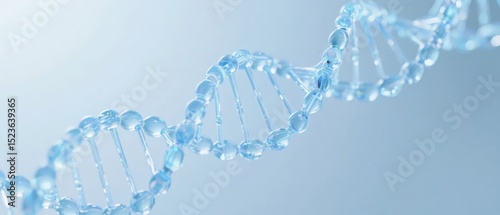 Detailed Illustration of a DNA Double Helix Structure